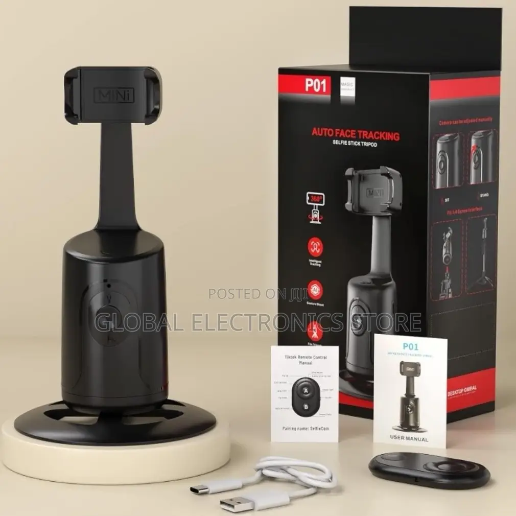 P01 360° Rotating Gimbal Stabilizer Plus Tripod and Monopode