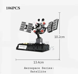 Space Satellite, Rocket, Lunar Rover Shuttle Model Blocks