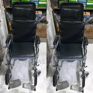 Toilet Wheelchair/ዊልቼር Wheel With Plastic Push Rim and P.U