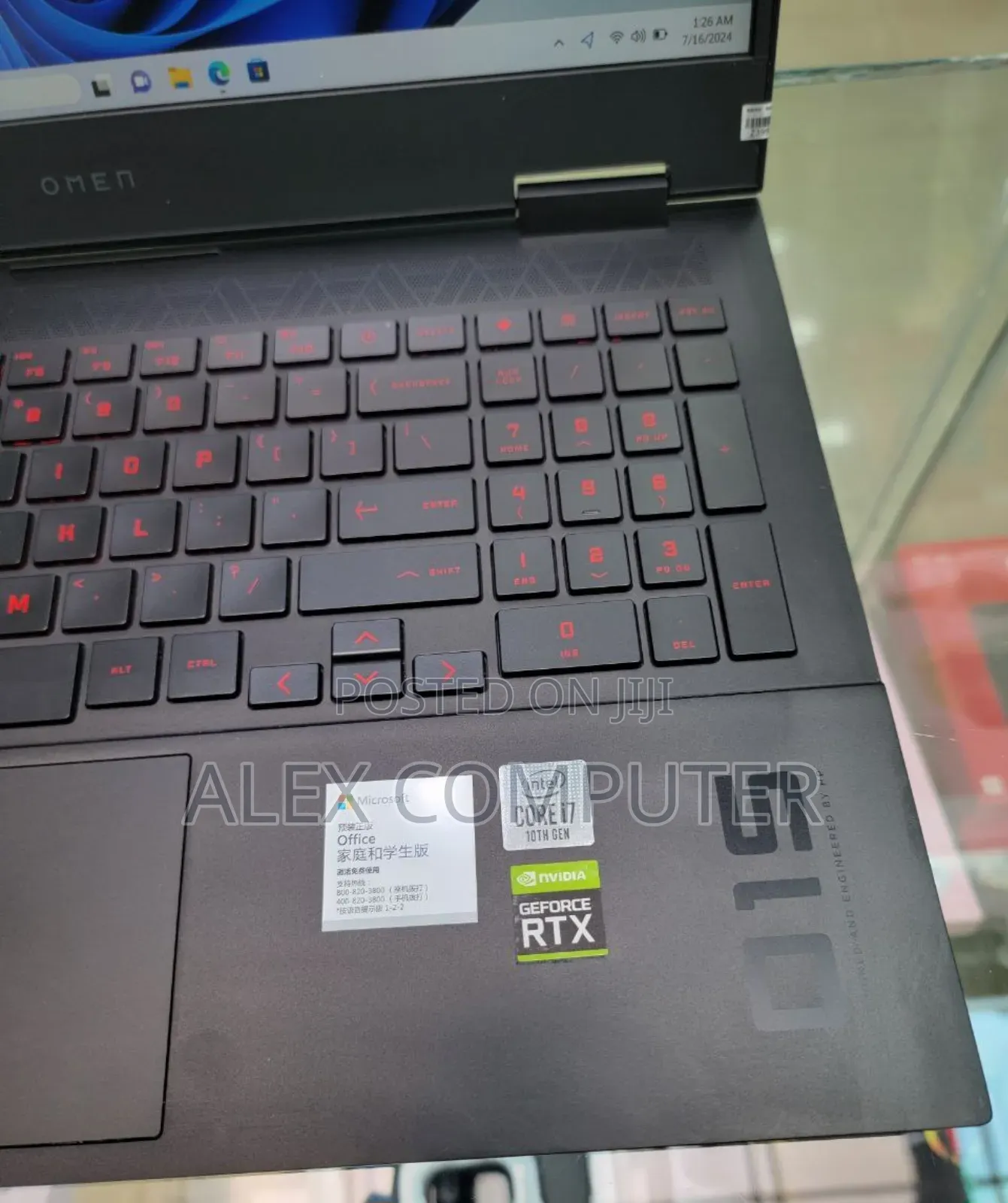 New Laptop HP Omen 15 16GB Intel Core I7 SSD 1T