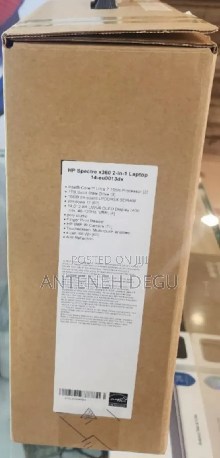 New Laptop HP Spectre X360 13 16GB Intel Core I7 SSD 1T