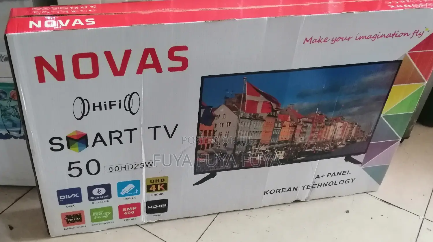 Novas 50 Inchi Double Glass Smart 2025 Tv