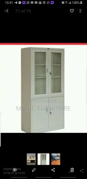 Half Glass Metal Shelf