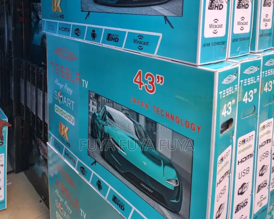 Tessla 43 Inchi Double Glass Smart 2025 Tv