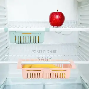 Expandable Plastic Space Saver Fridge Storage