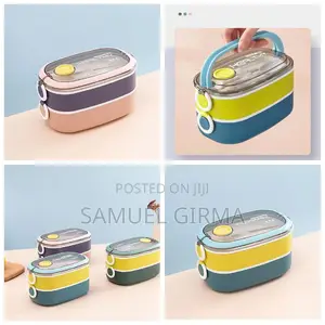 Photo - Two Layer Lunch Box With Cutlery High Quality