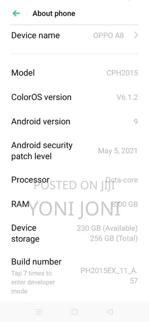 New Oppo A8 128 GB Black