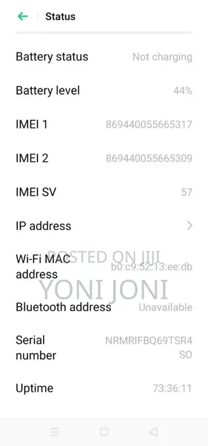 New Oppo A8 128 GB Black