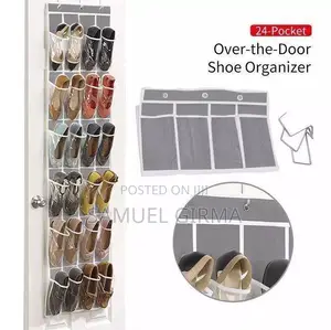 24 Pocket Over The Door Shoe Organizer