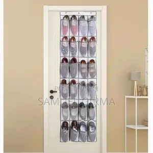 24 Pocket Over The Door Shoe Organizer