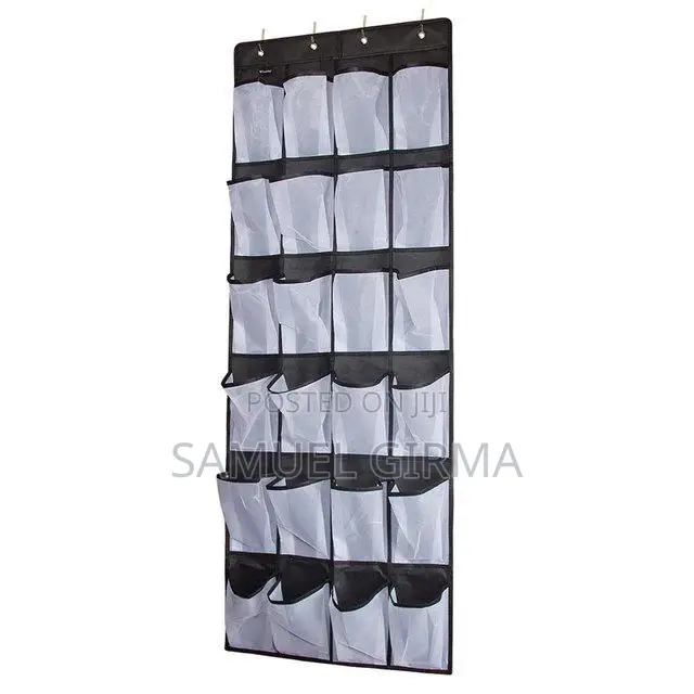 24 Pocket Over The Door Shoe Organizer