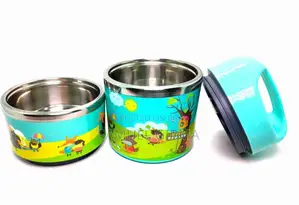 Stainless Steel 2 Tiers Kids Lunch Box