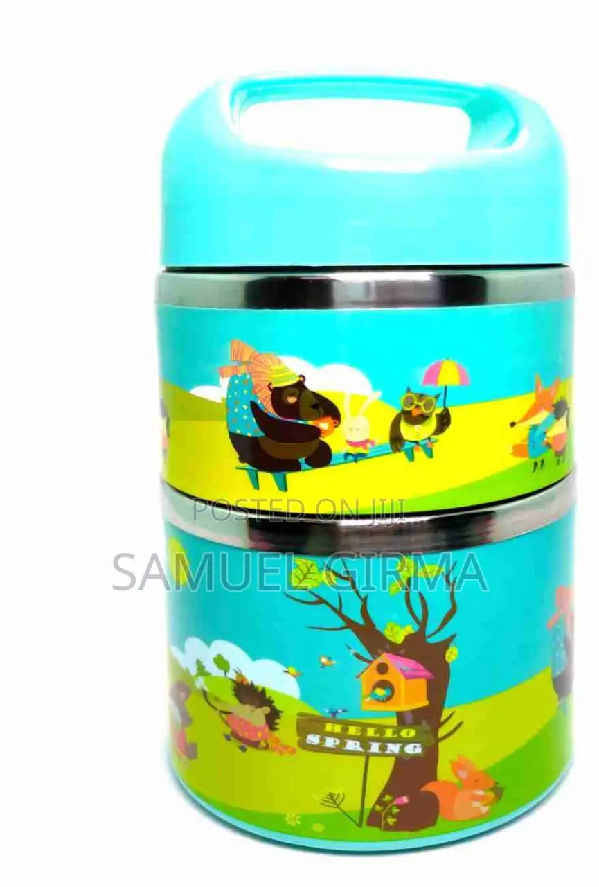 Stainless Steel 2 Tiers Kids Lunch Box