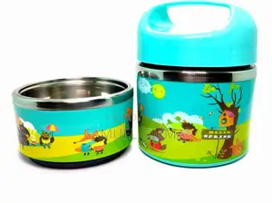 Stainless Steel 2 Tiers Kids Lunch Box