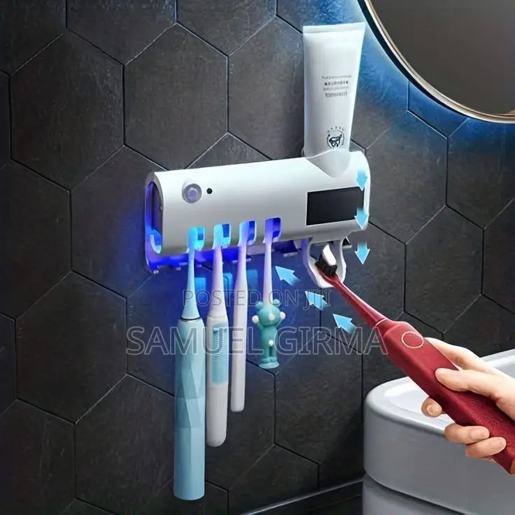 Toothbrush UV Sterilizer and Dispenser'