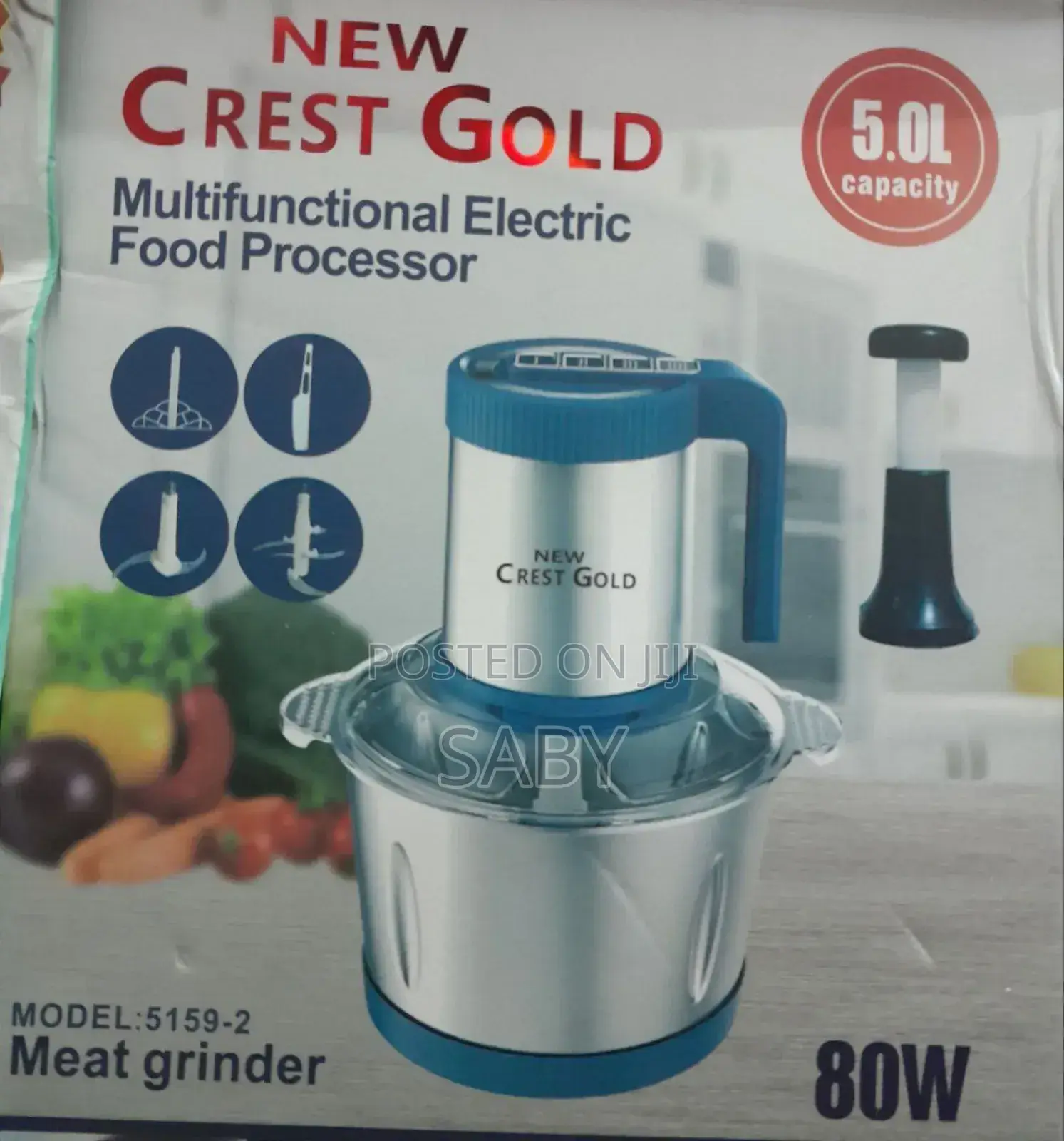 Crest Gold Multi-Purpose Electric Food Processor,