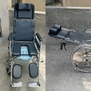 Toilet Wheelchair/ዊልቼር/M71-Wheelchair Lightweight ( Gold Al)