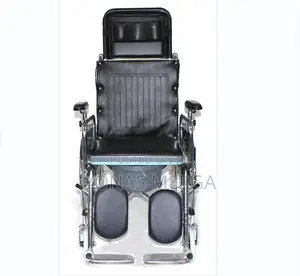 3-in-1 Folding Commode Shower Wheelchair - Silver / Black