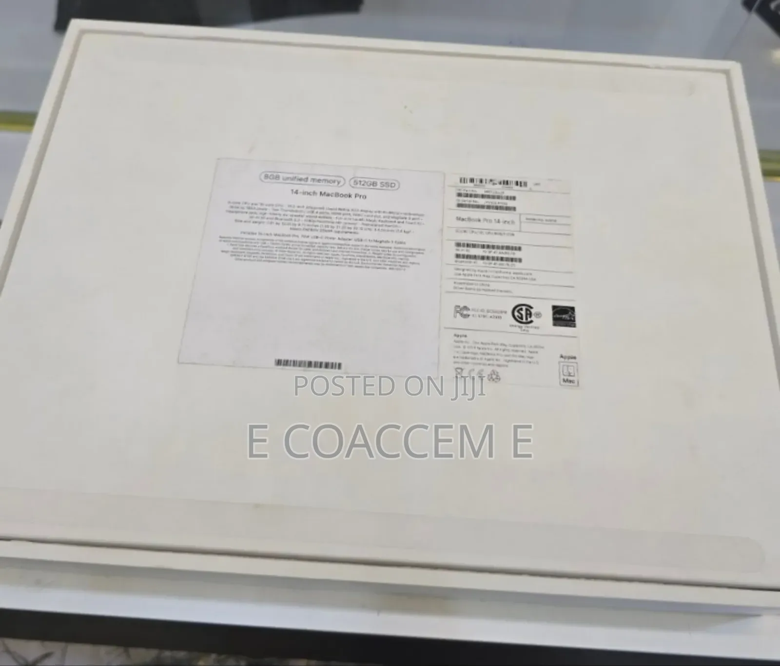 New Laptop Apple MacBook 8GB Apple M3 SSD 512GB