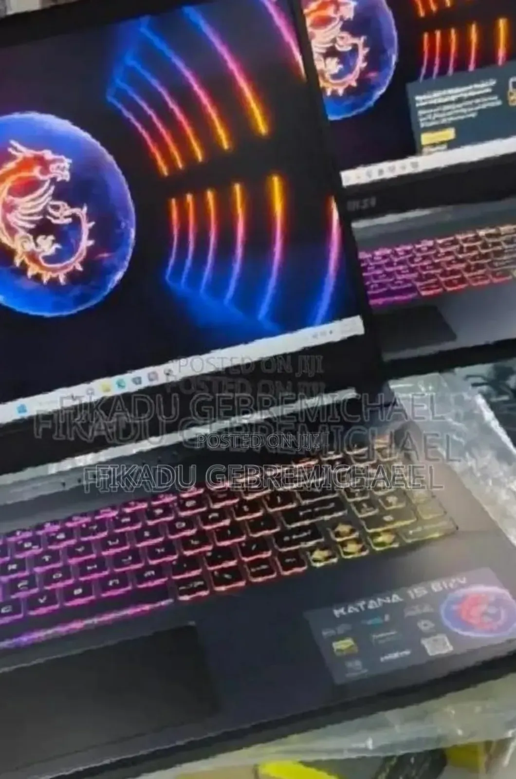 New Laptop MSI Katana 15 16GB Intel Core i7 SSD 1T