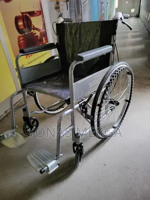 Normal Wheelchair _ Push-to-Lock Functionality for Safety