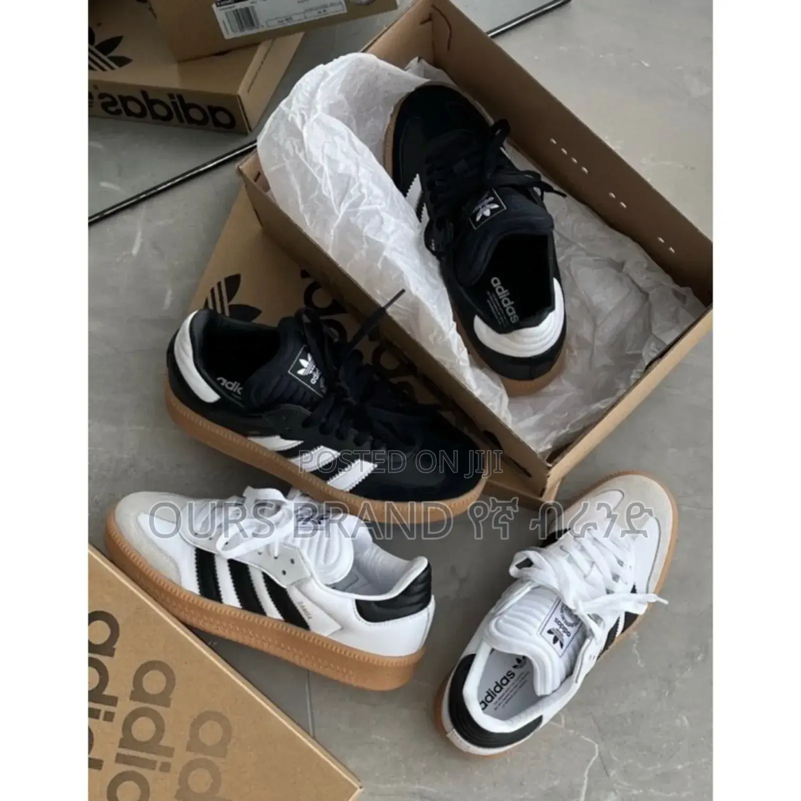 Adidas Samba XLG 'White Black Gum' High Master Quality Shoes