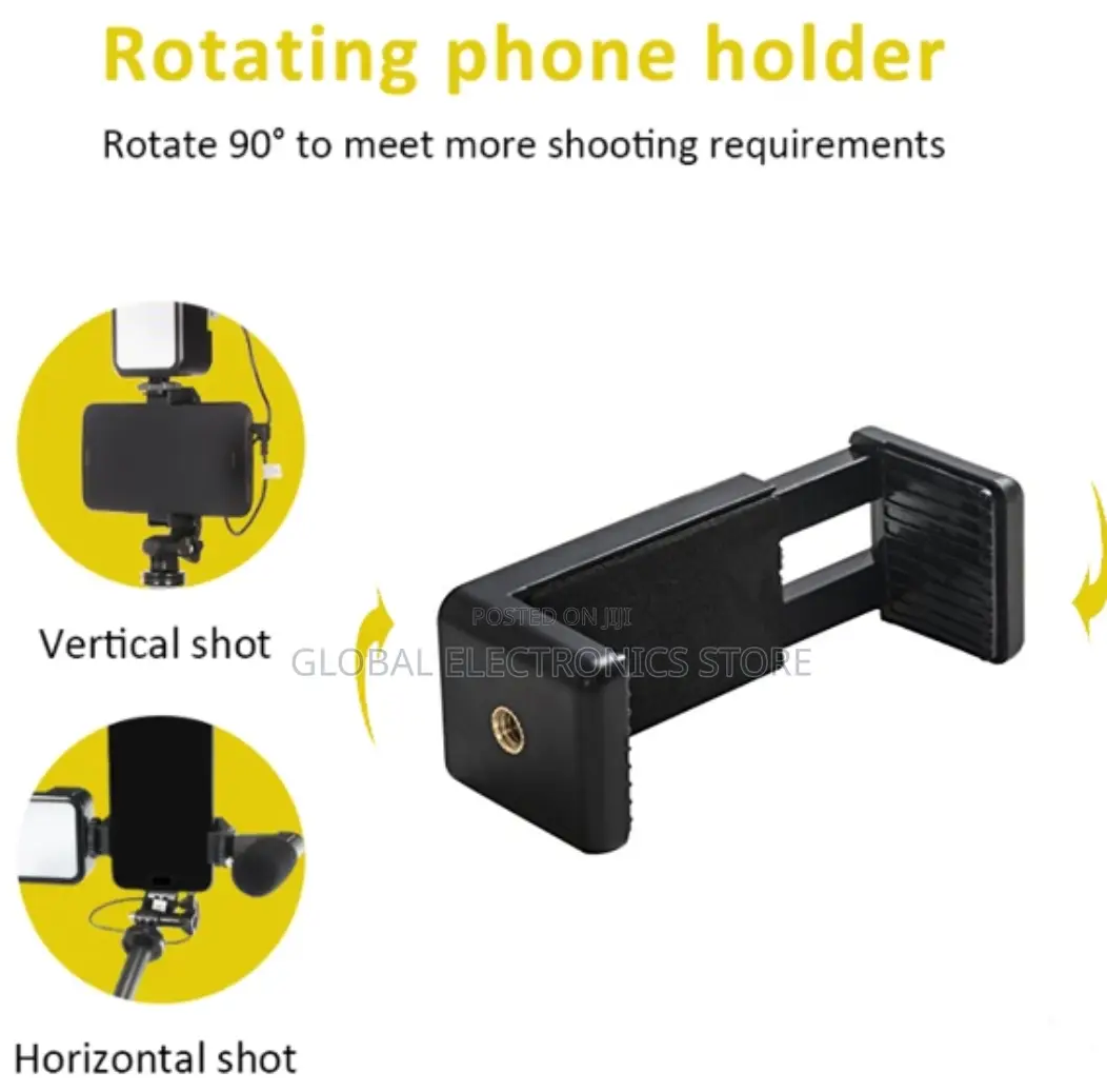 AY-49 Video Making Kit + Tripod + Mic + Remote +Phone Holder