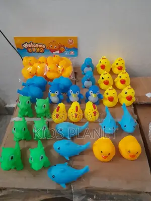 Photo - Bath Toys Duck Penguin Shark Dinosaur