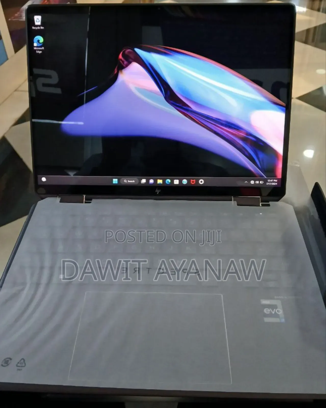 New Laptop HP Spectra 13 16GB Intel Core I7 SSD 512GB