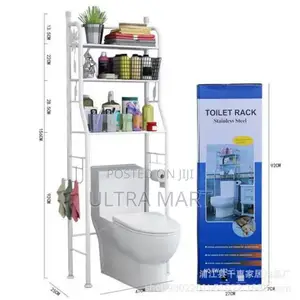 Over Toilet Wc Rack ትልቁ Size ሙሉ በሙሉ ብረት