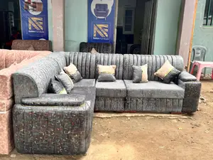 ሶፋ(l-Shape)Made of ማለዳ HD#1 Sponge Qlty Wood Materal