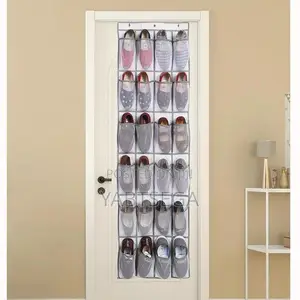 24 Pocket Over the Door Shoe Organizer