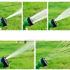 50FT Lay Flat Garden Hose With 7 Pattern Spray Gun