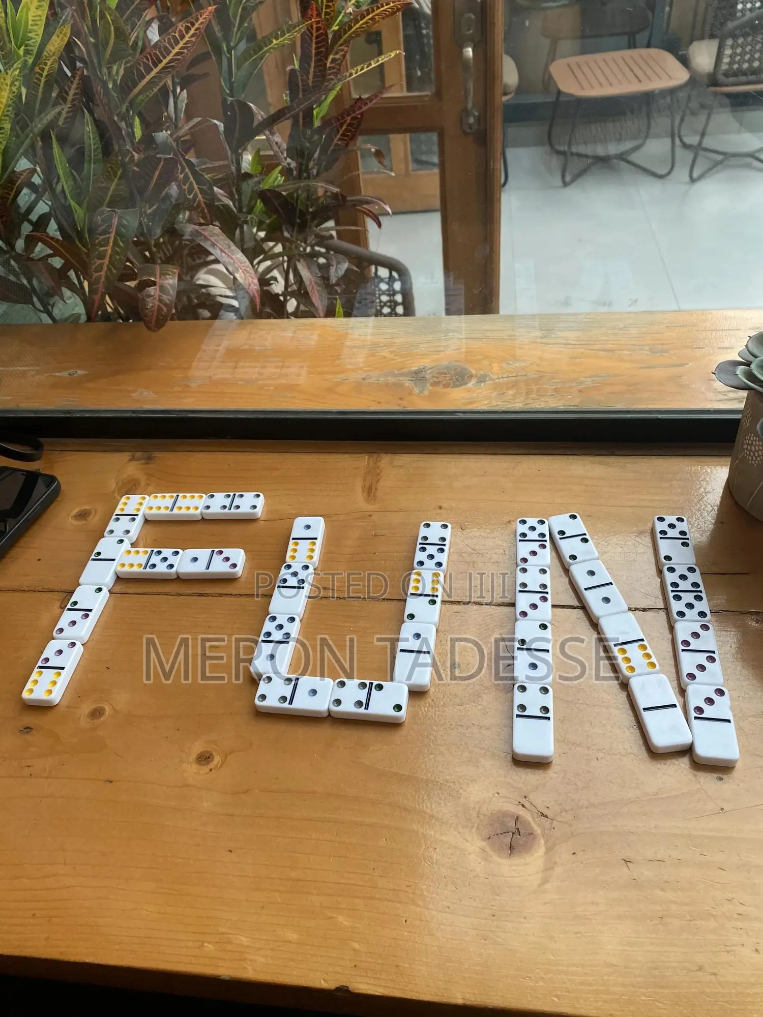 ፕሮፌሽናል ሴራሚክ ዶሚኖስ መጫወቻ Ceramic Dominoes Color Dot