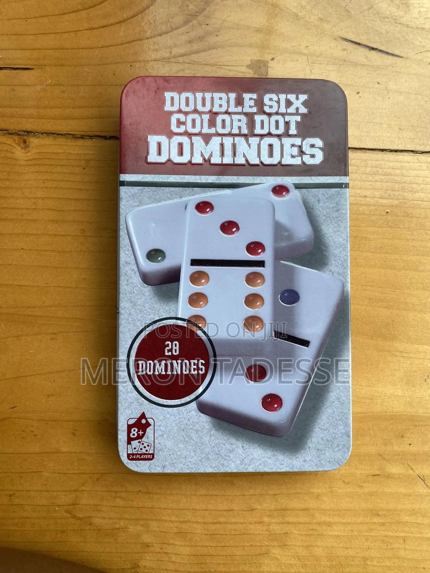 ፕሮፌሽናል ሴራሚክ ዶሚኖስ መጫወቻ Ceramic Dominoes Color Dot