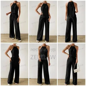 Top + Straight Pant Set