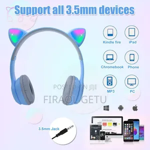Cute Cat Wireless Headphone