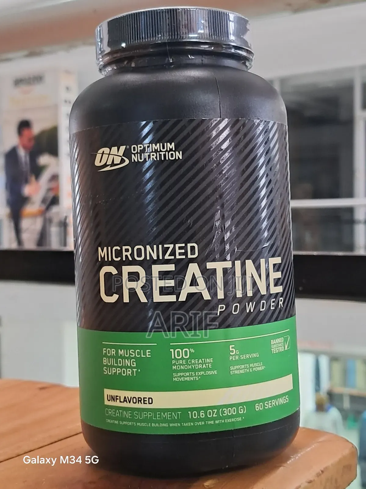 On Micronised Creatine MONOHYDRATE (100% Pure)