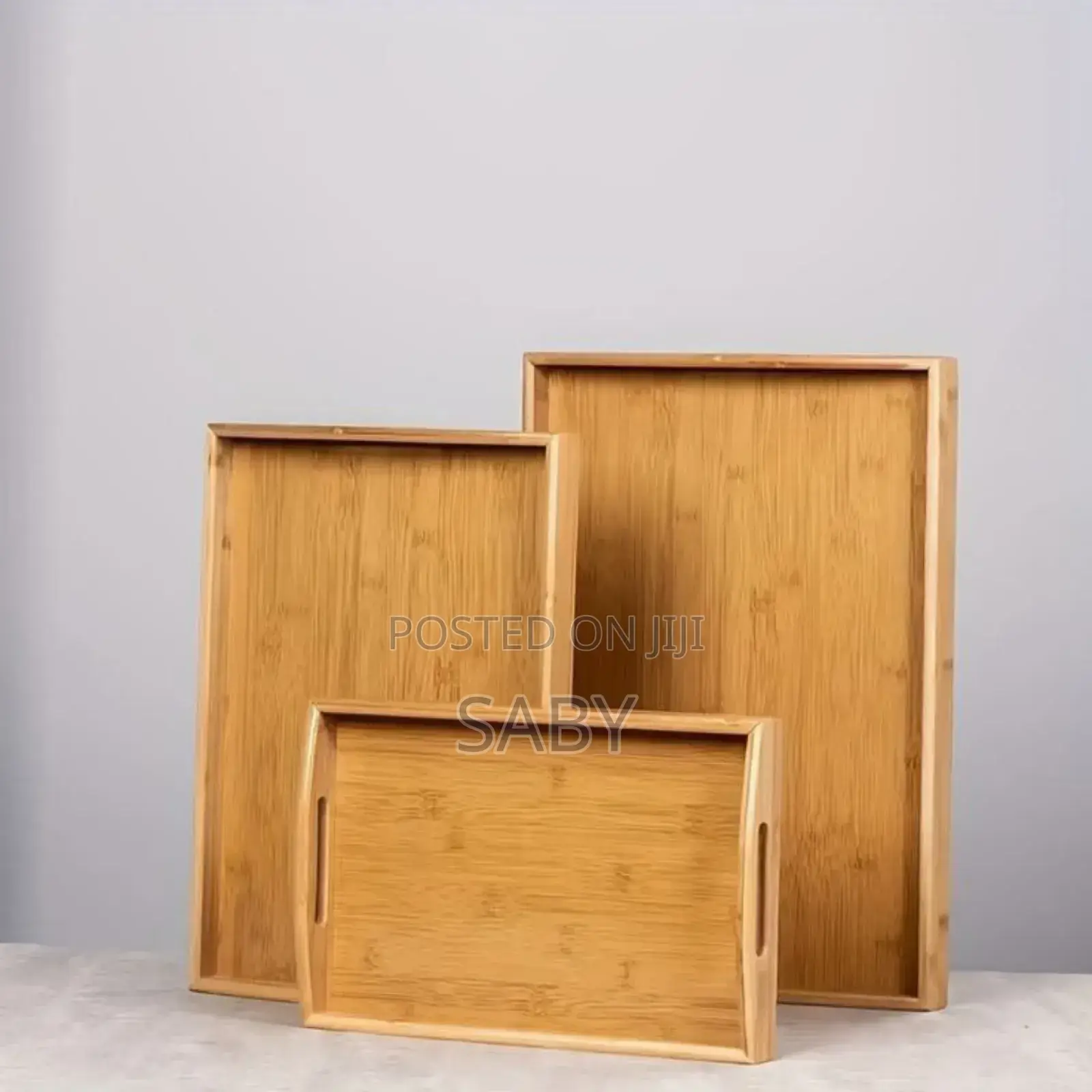 Bamboo Pallet Food Tray 3 PCS