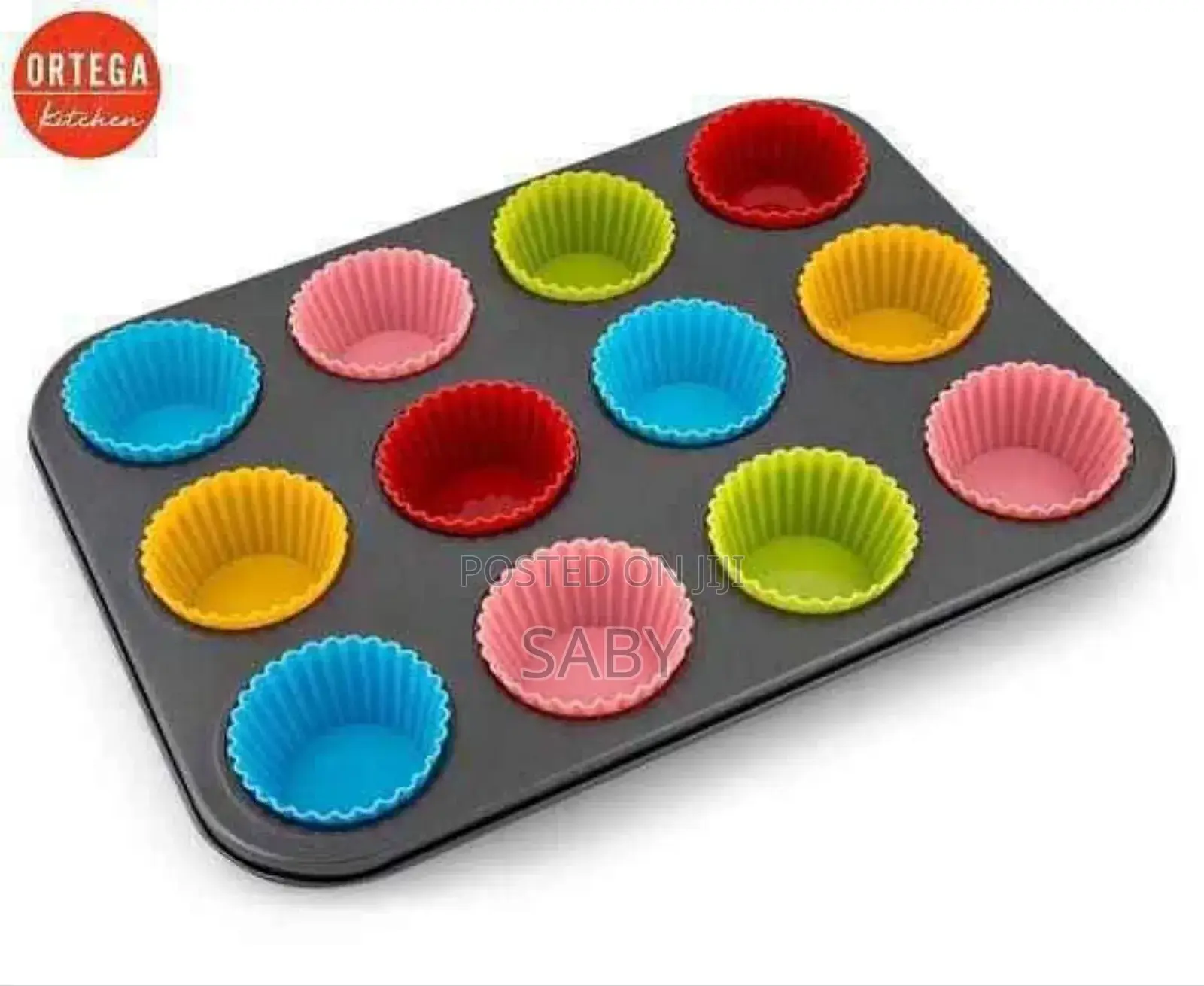12 Holes Silicone Baking Muffin (Free Delivery)