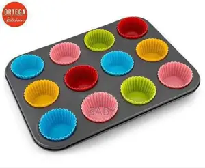 12 Holes Silicone Baking Muffin (Free Delivery)