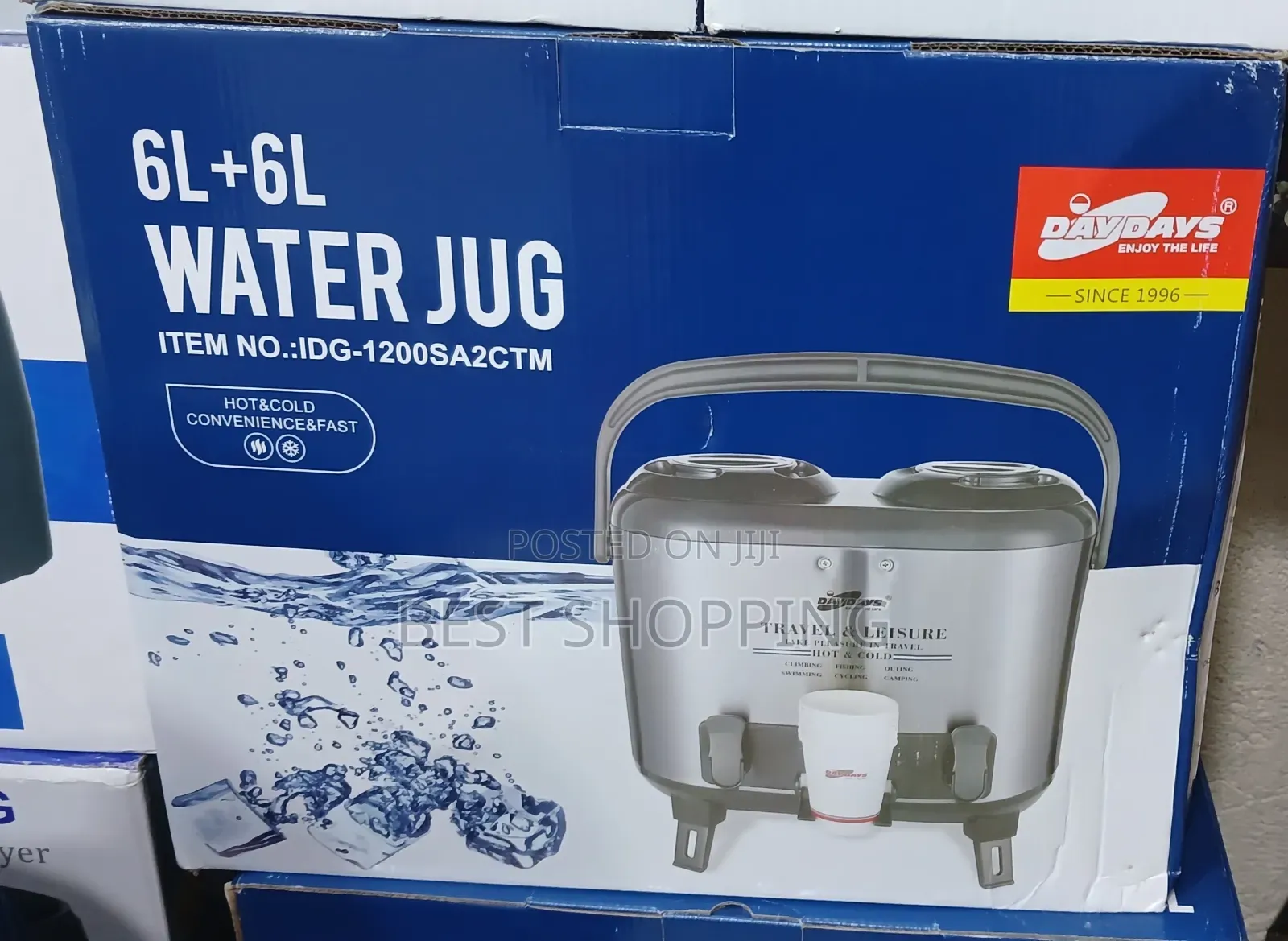 12 Liter Twins Hot And Cold Water Jug 12 ሊትር ባለሁለት መቅጃ ፔርሙዝ