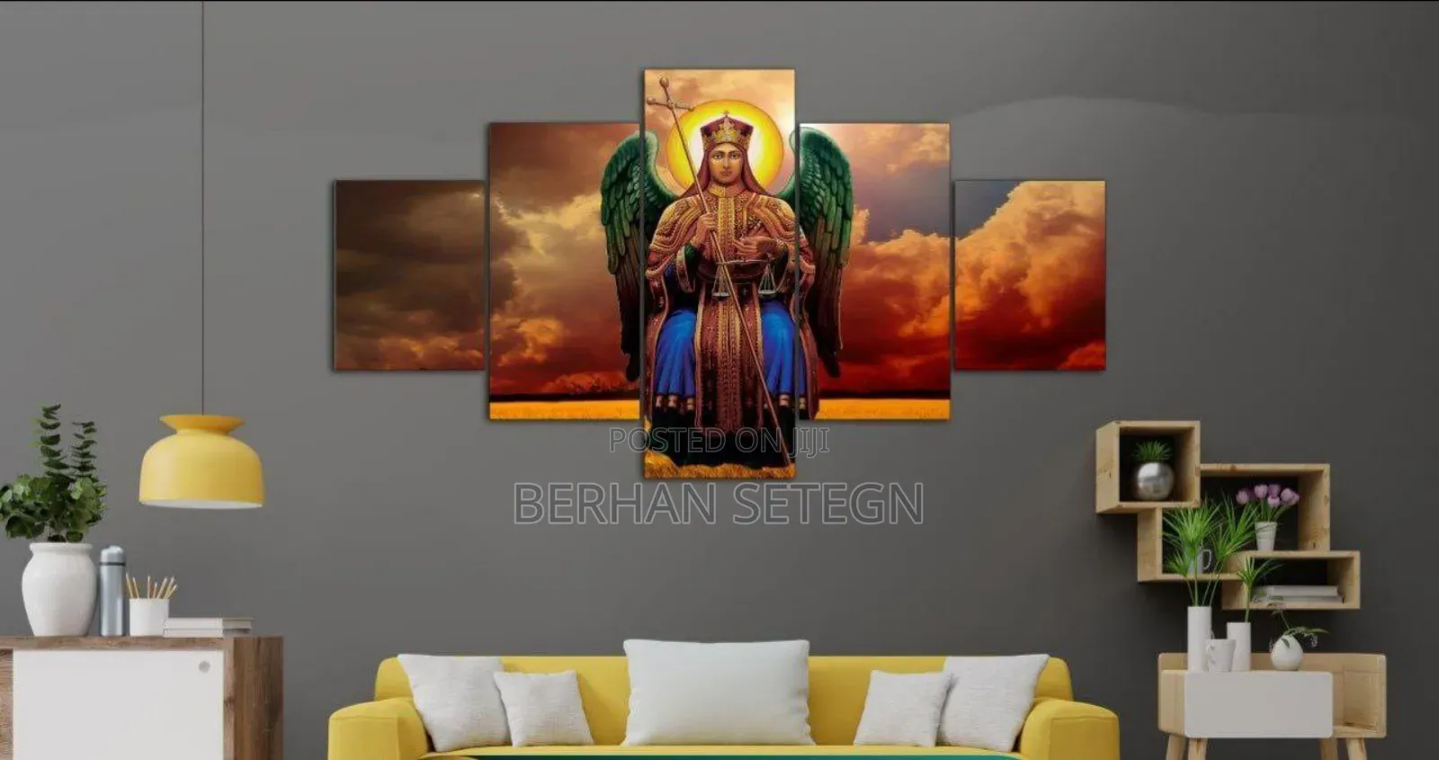 Wall Arts Wallpapers የሚገጣጠሙ የግድግዳ ላይ ምስሎች