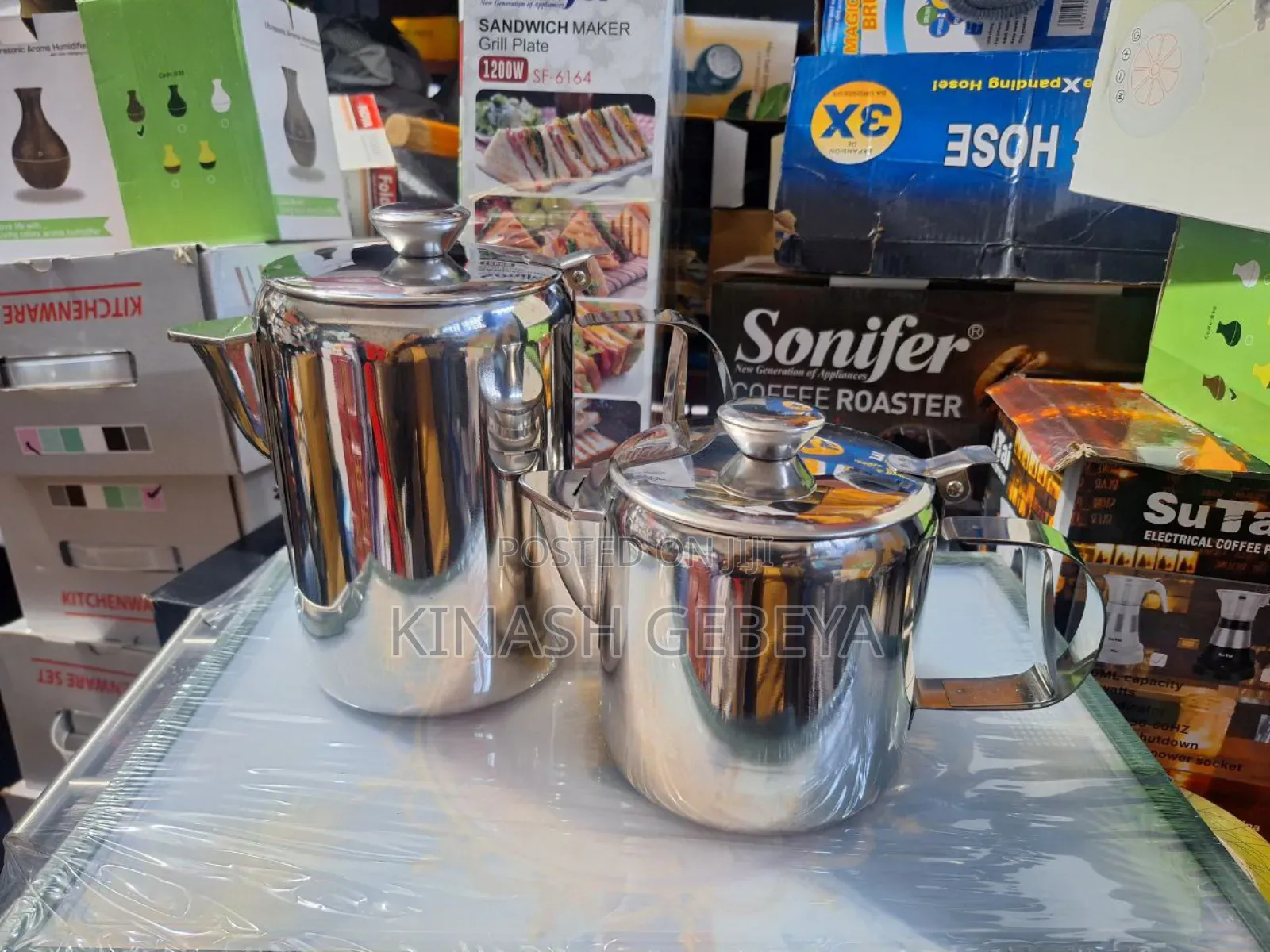 2litre Stainless Steel Milk Boiler(ወተት ማፊያ)