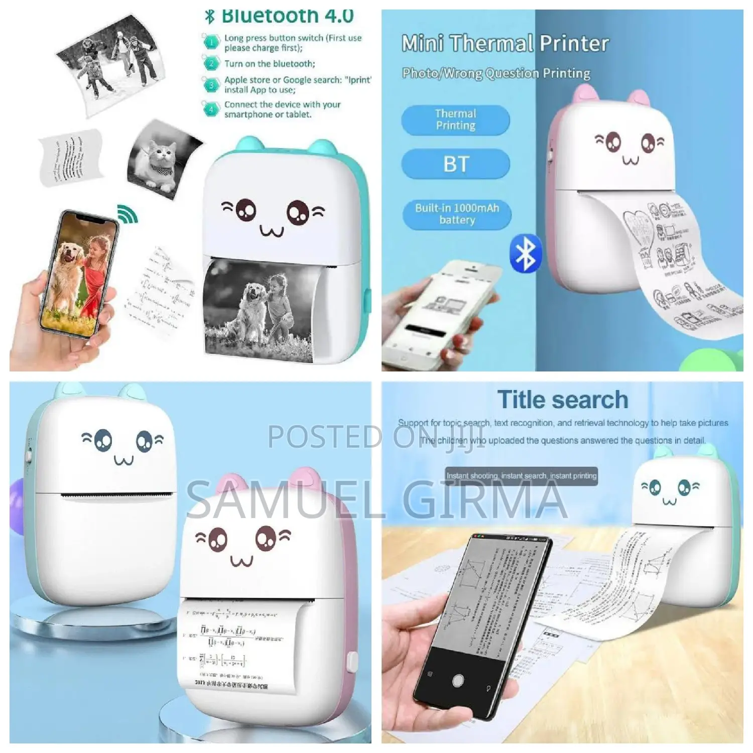 Portable Mini Bluetooth Printer