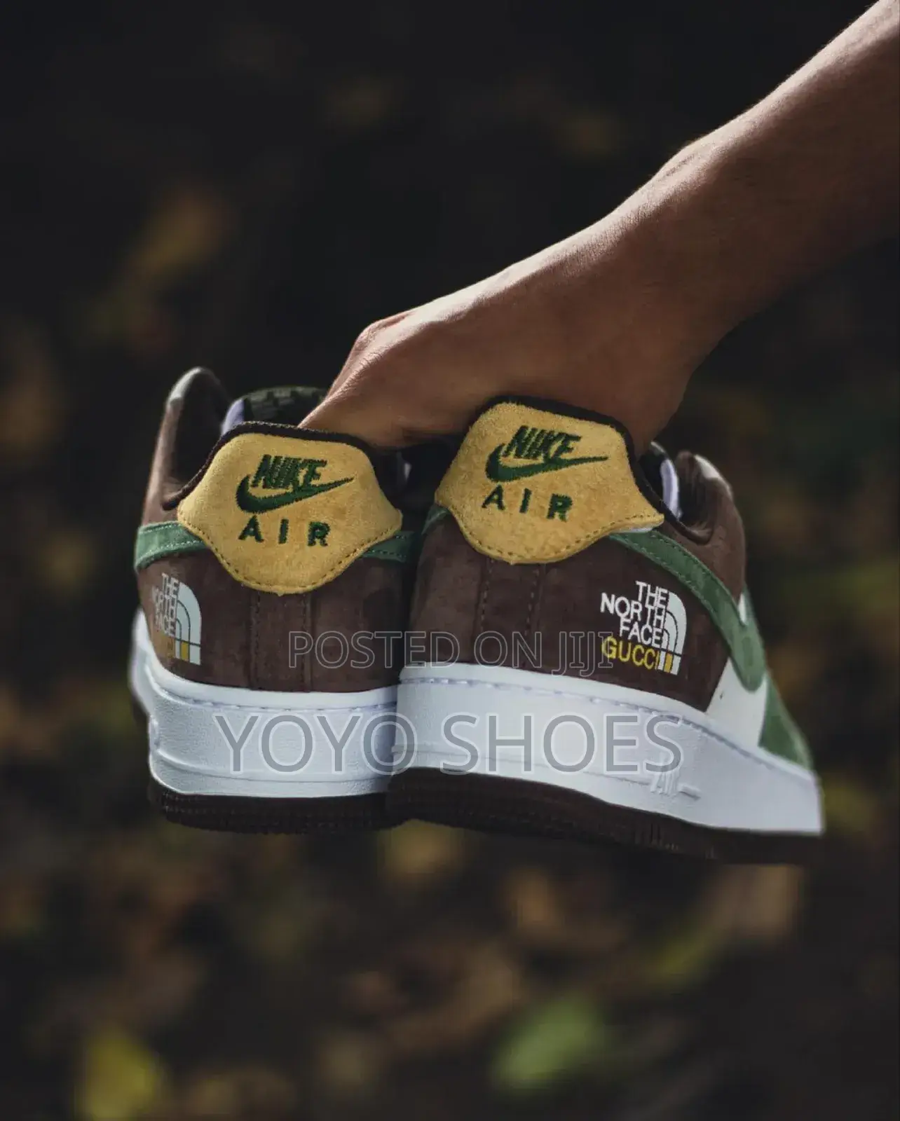 Nike Air Force 1 North Face Gucci