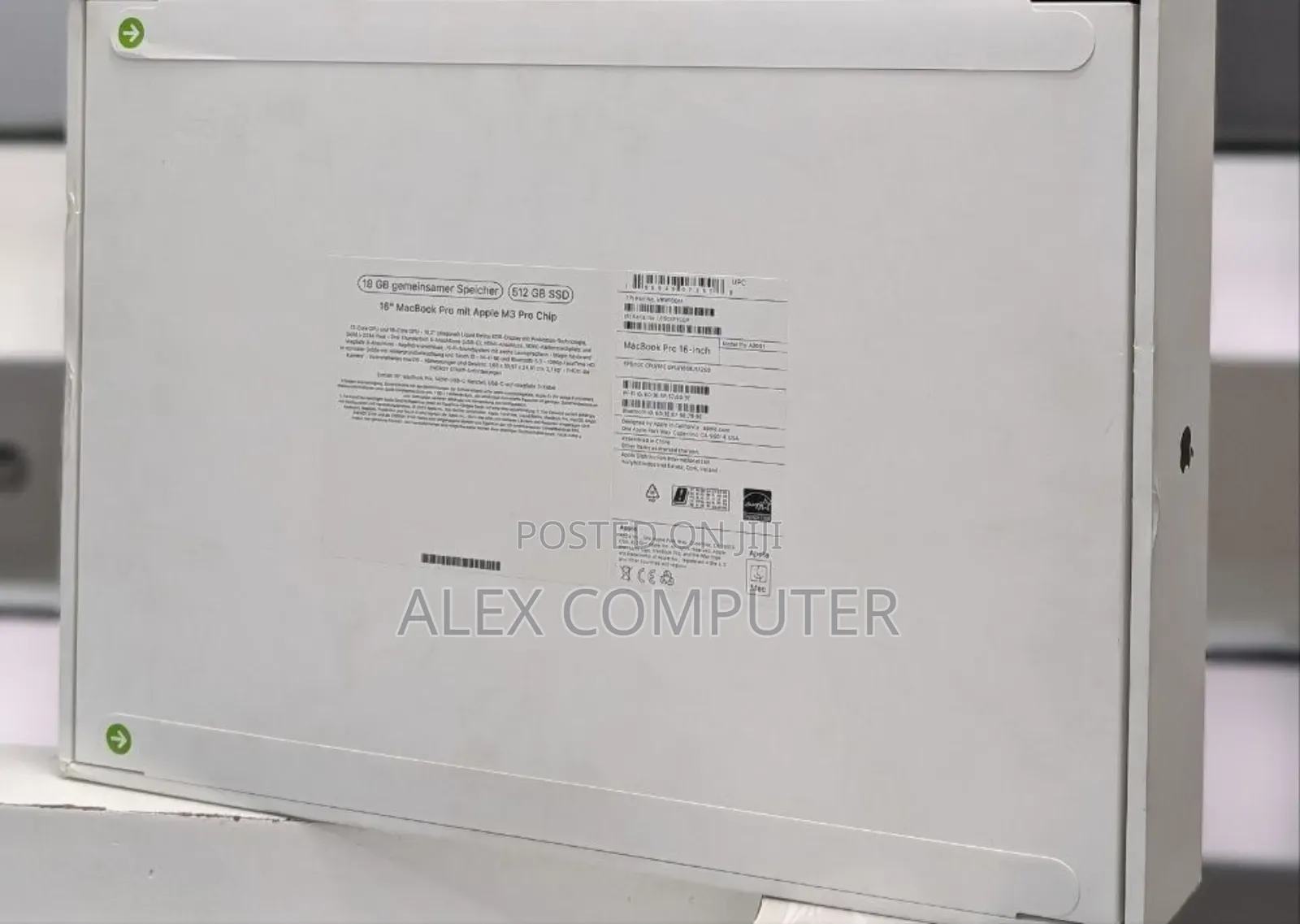 New Apple MacBook Pro 2023 M3 Pro 16-Inch 18GB Apple M3 SSD 512GB