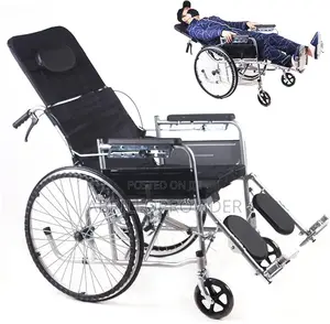 Wheelchair For Adults, Swing-away Elevating Leg Rests Toilet