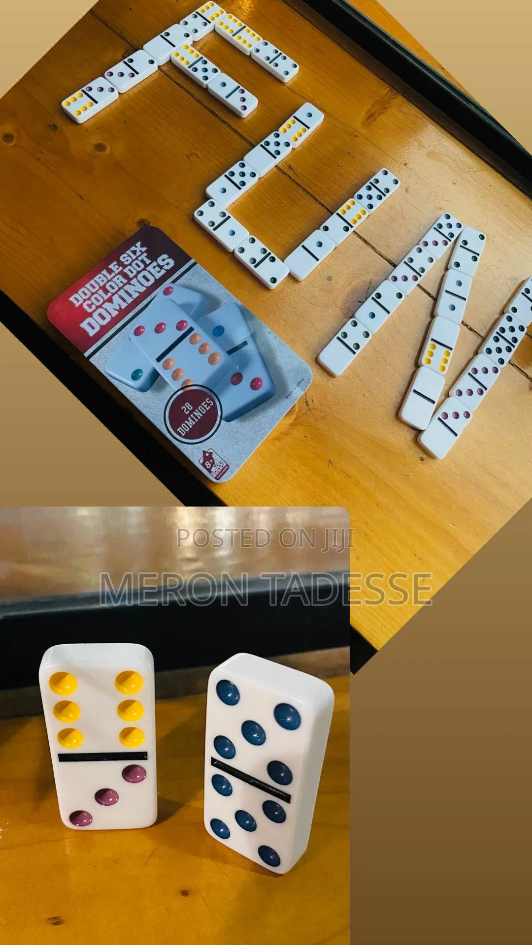 ፕሮፌሽናል የሴራሚክ ዶሚኖስ መጫወቻ የቦርድ ጨዋታ Ceramic Dominoes