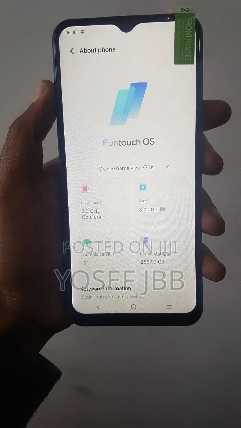 New Vivo Y33s 128 GB Black